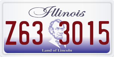 IL license plate Z633015