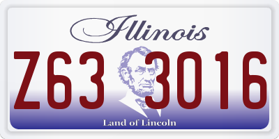 IL license plate Z633016