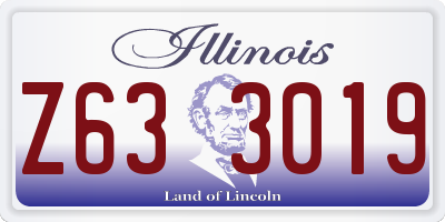 IL license plate Z633019