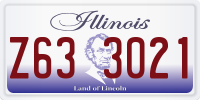 IL license plate Z633021