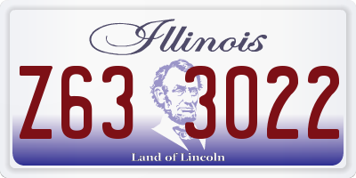 IL license plate Z633022
