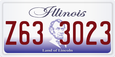 IL license plate Z633023