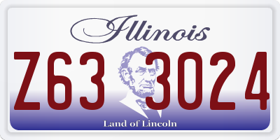 IL license plate Z633024