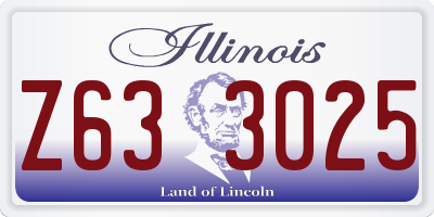IL license plate Z633025
