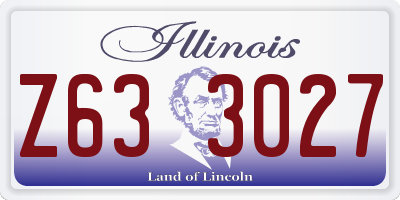 IL license plate Z633027
