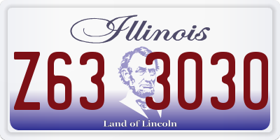 IL license plate Z633030