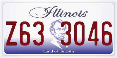 IL license plate Z633046