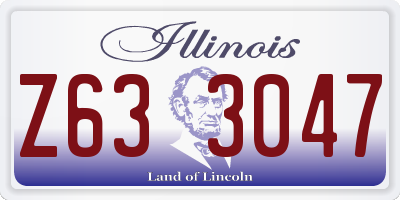 IL license plate Z633047