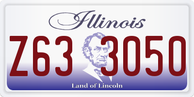 IL license plate Z633050
