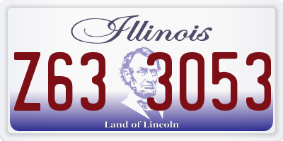 IL license plate Z633053