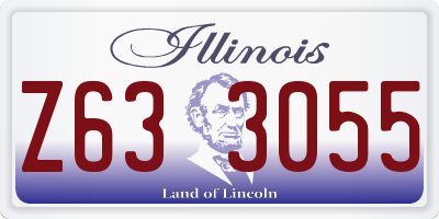 IL license plate Z633055