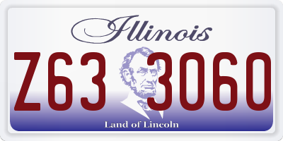 IL license plate Z633060