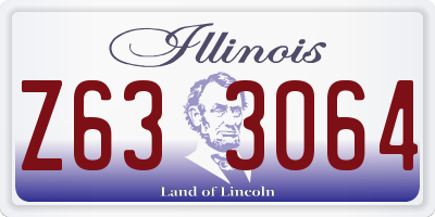 IL license plate Z633064
