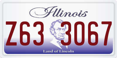IL license plate Z633067