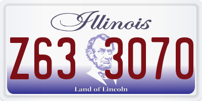 IL license plate Z633070