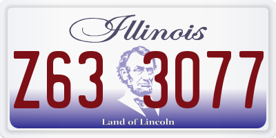 IL license plate Z633077