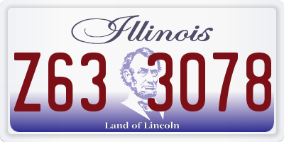 IL license plate Z633078