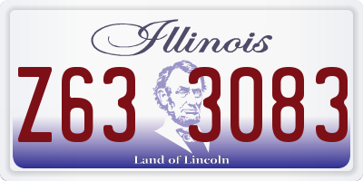 IL license plate Z633083