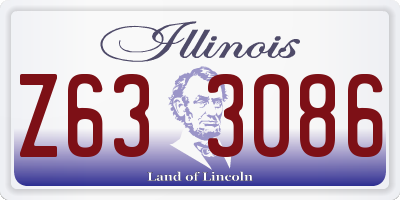 IL license plate Z633086