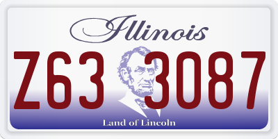 IL license plate Z633087