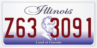 IL license plate Z633091