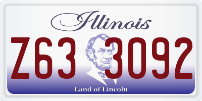 IL license plate Z633092