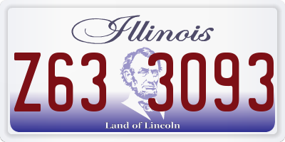 IL license plate Z633093