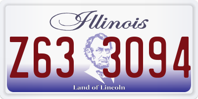 IL license plate Z633094