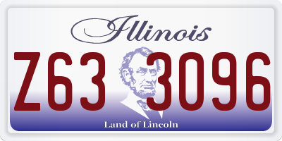 IL license plate Z633096