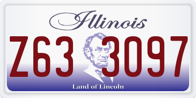 IL license plate Z633097