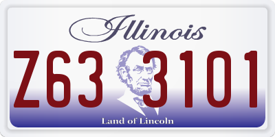 IL license plate Z633101