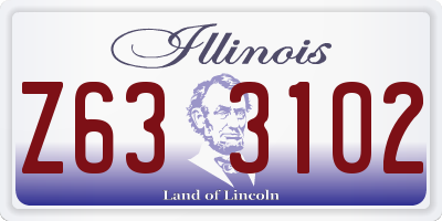 IL license plate Z633102