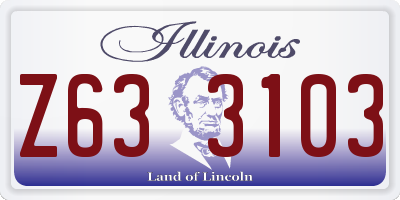 IL license plate Z633103
