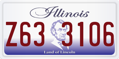 IL license plate Z633106