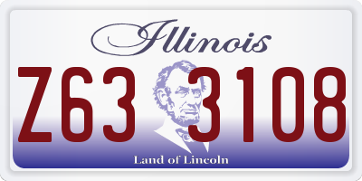 IL license plate Z633108