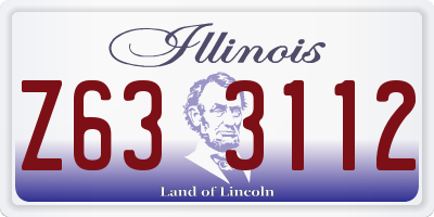IL license plate Z633112
