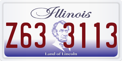 IL license plate Z633113