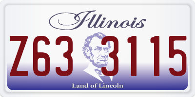 IL license plate Z633115
