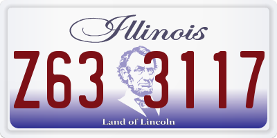 IL license plate Z633117
