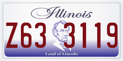 IL license plate Z633119