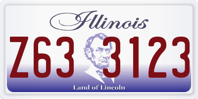 IL license plate Z633123