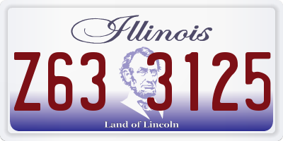 IL license plate Z633125