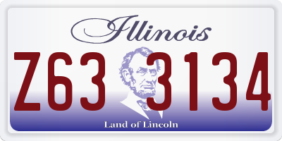 IL license plate Z633134