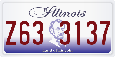 IL license plate Z633137