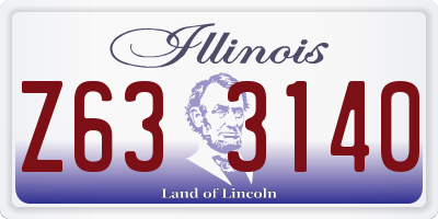 IL license plate Z633140