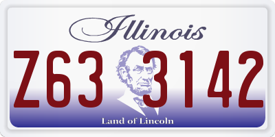 IL license plate Z633142