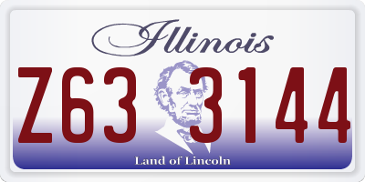 IL license plate Z633144