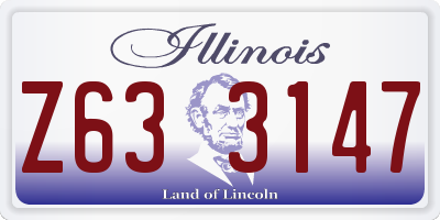 IL license plate Z633147