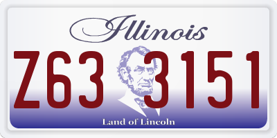 IL license plate Z633151