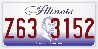 IL license plate Z633152